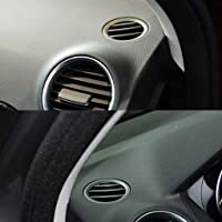 Flushzing Pequeñas y Redondas Aire Acondicionado Salida de la Rejilla del reemplazo para Mercedes-Benz Clase C W204 C200…